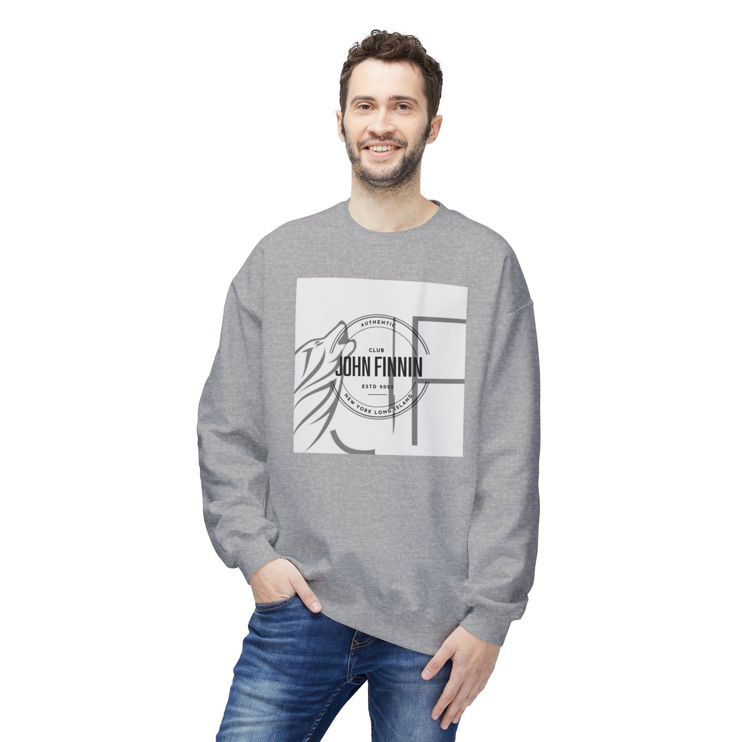 John Finnin Midweight Crewneck Sweatshirt - Stylish Unisex Fleece for Everyday Comfort