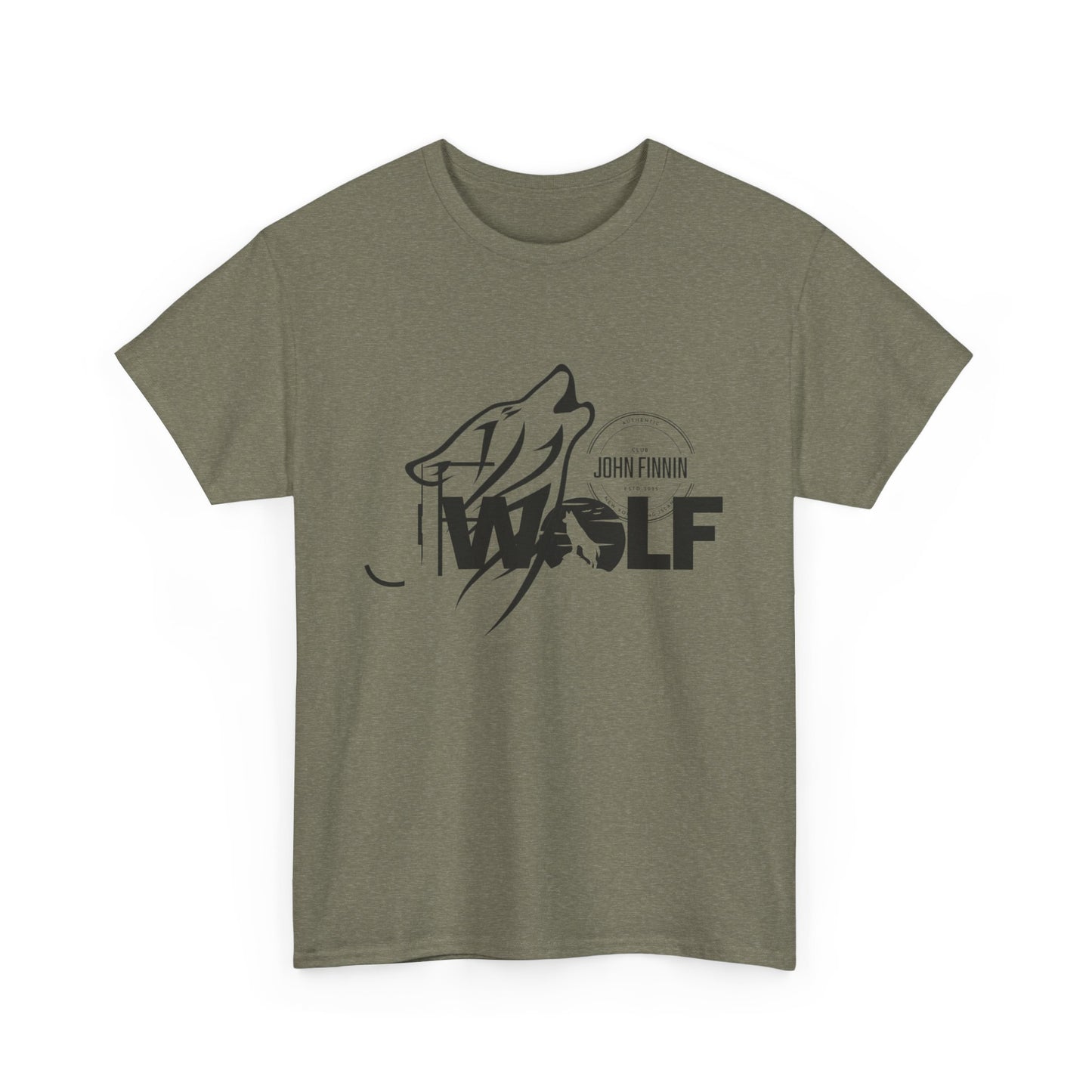 Wolf Graphic Unisex Heavy Cotton Tee - Nature Lover's Apparel