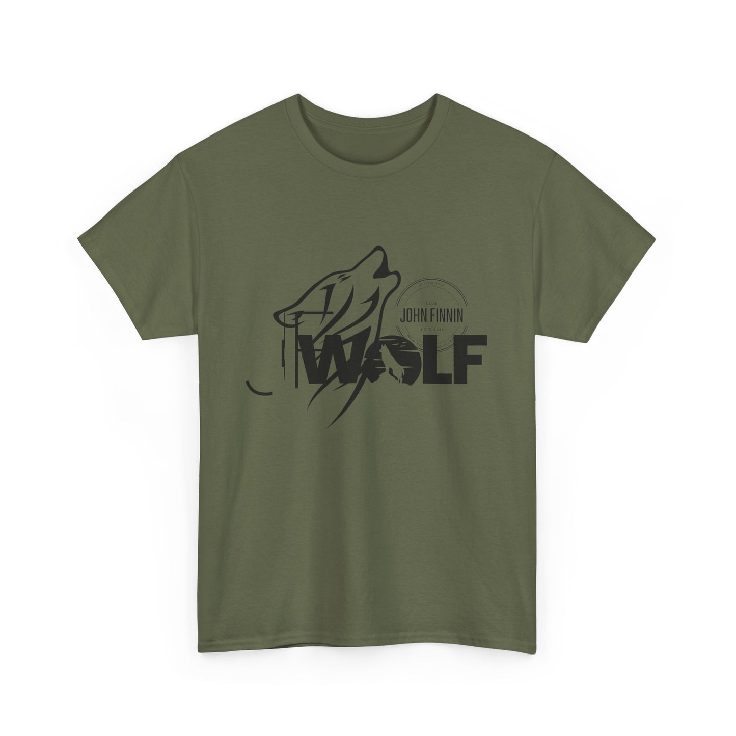 Wolf Graphic Unisex Heavy Cotton Tee - Nature Lover's Apparel