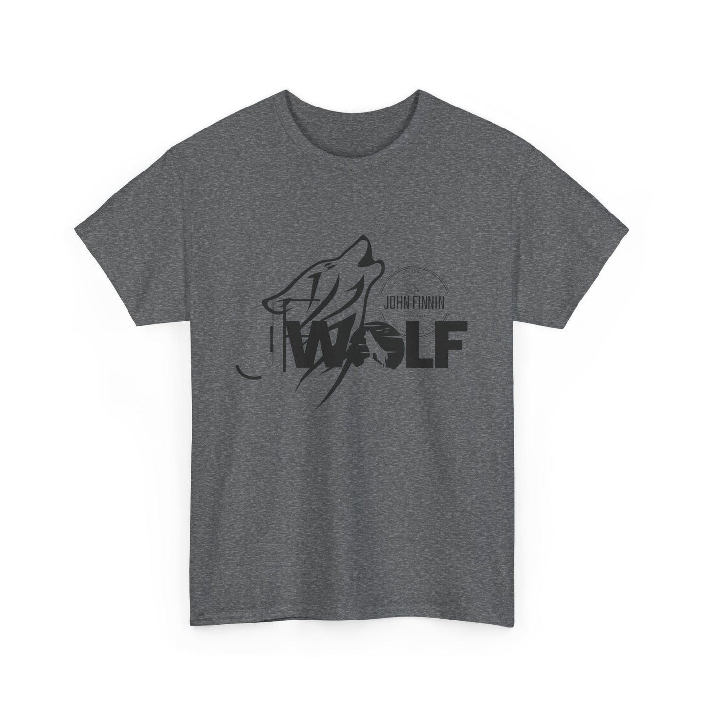 Wolf Graphic Unisex Heavy Cotton Tee - Nature Lover's Apparel