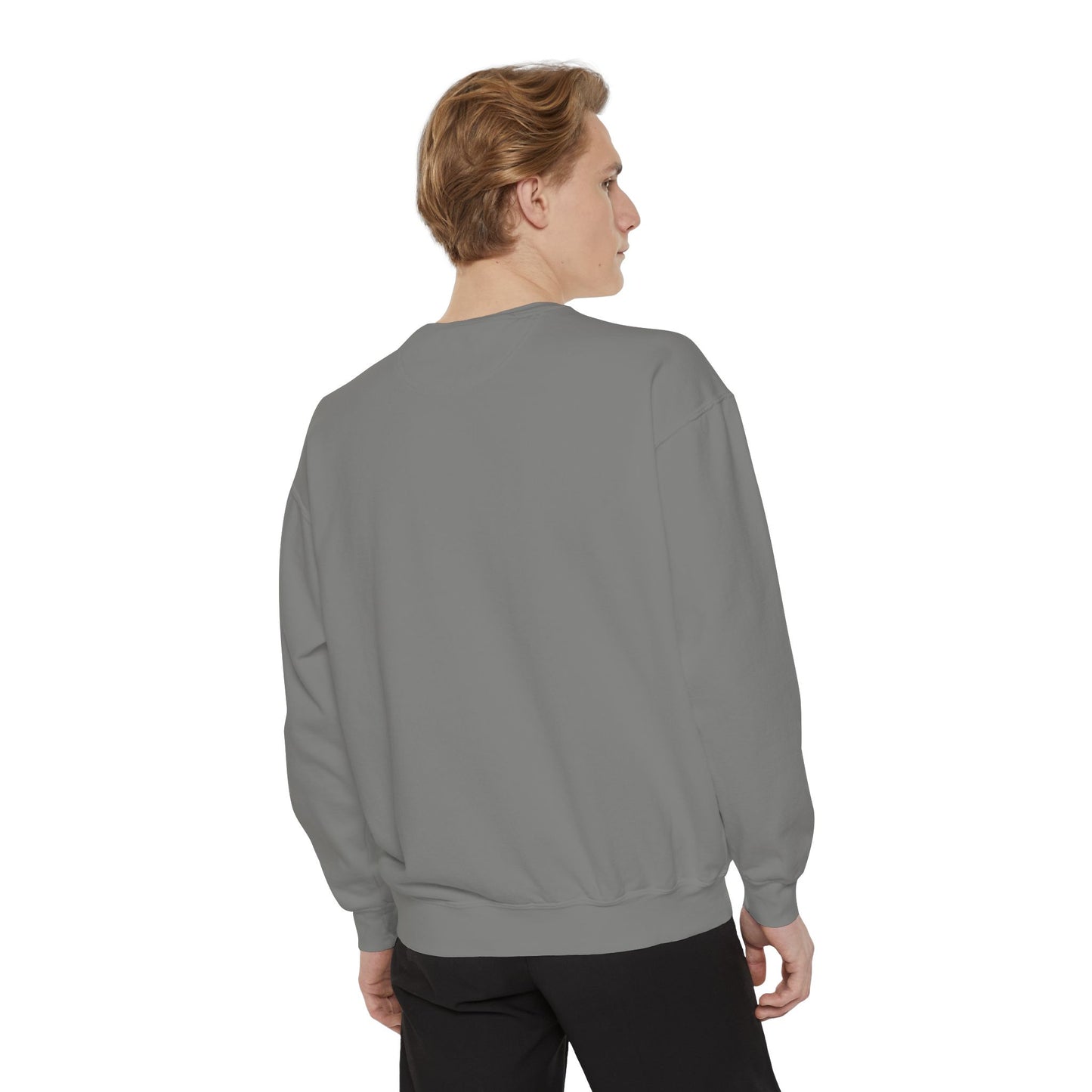 Unisex Garment-Dyed Sweatshirt - John Finnin Graphic Print - Cozy Apparel for Everyday Wear
