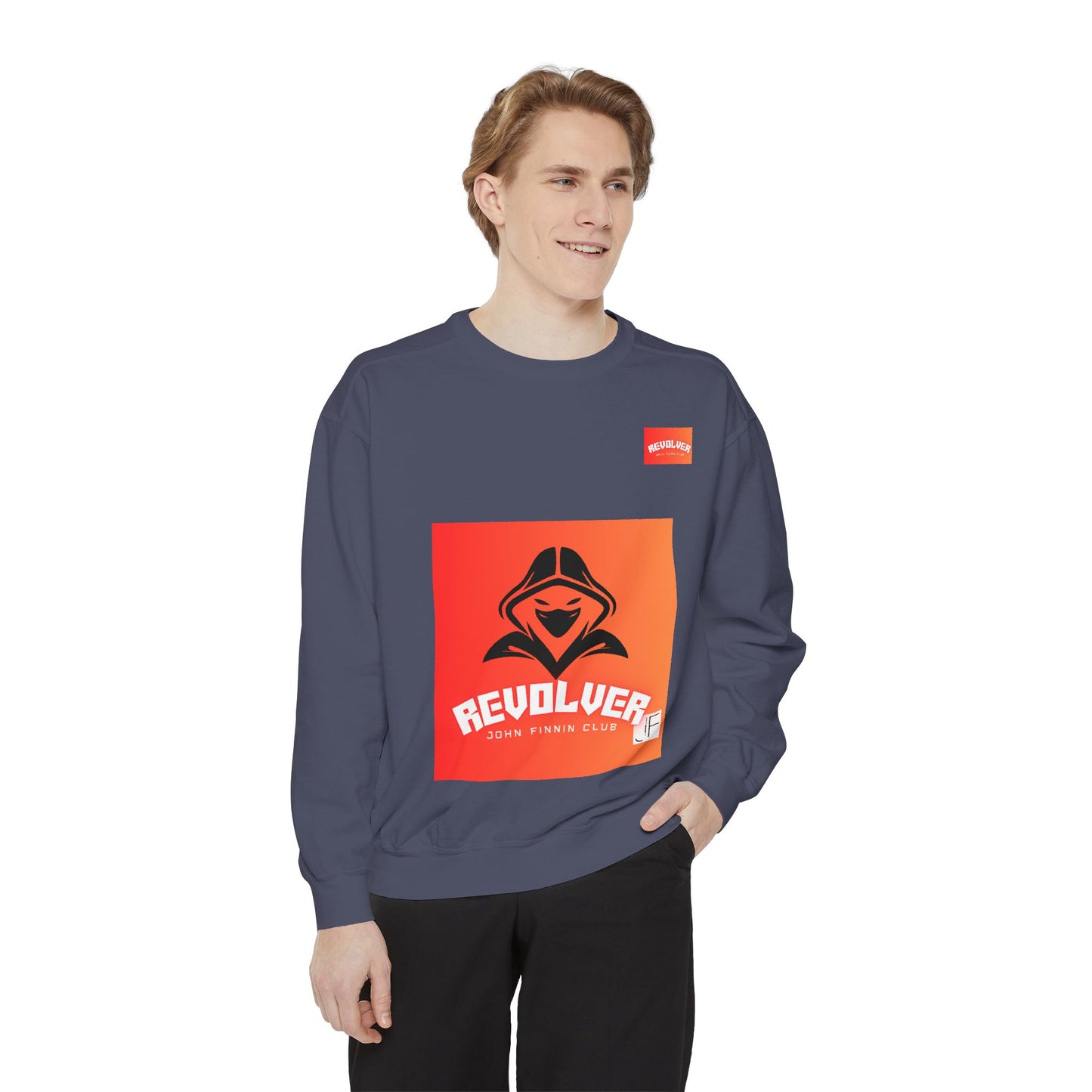 Revolver Unisex Garment-Dyed Sweatshirt - Cozy Club Spirit Wear