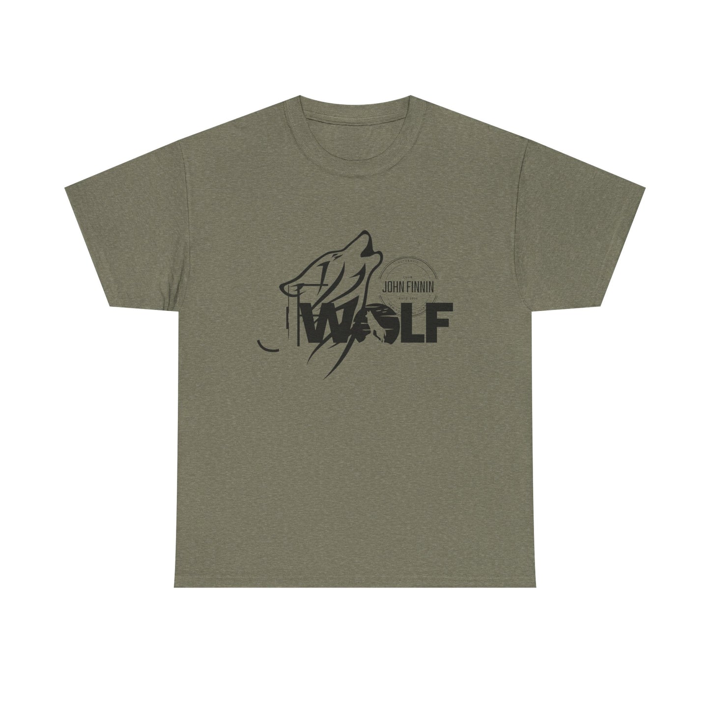 Wolf Graphic Unisex Heavy Cotton Tee - Nature Lover's Apparel