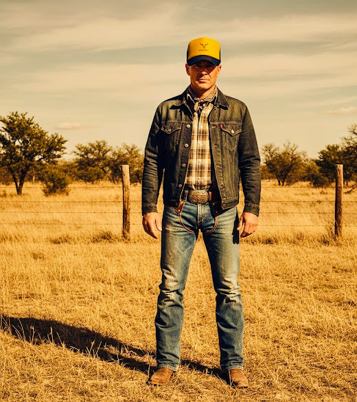 john finnin polyester trucker hat cowboy story .