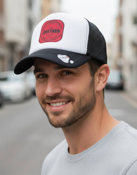john finnin trucker high crown fine polyester