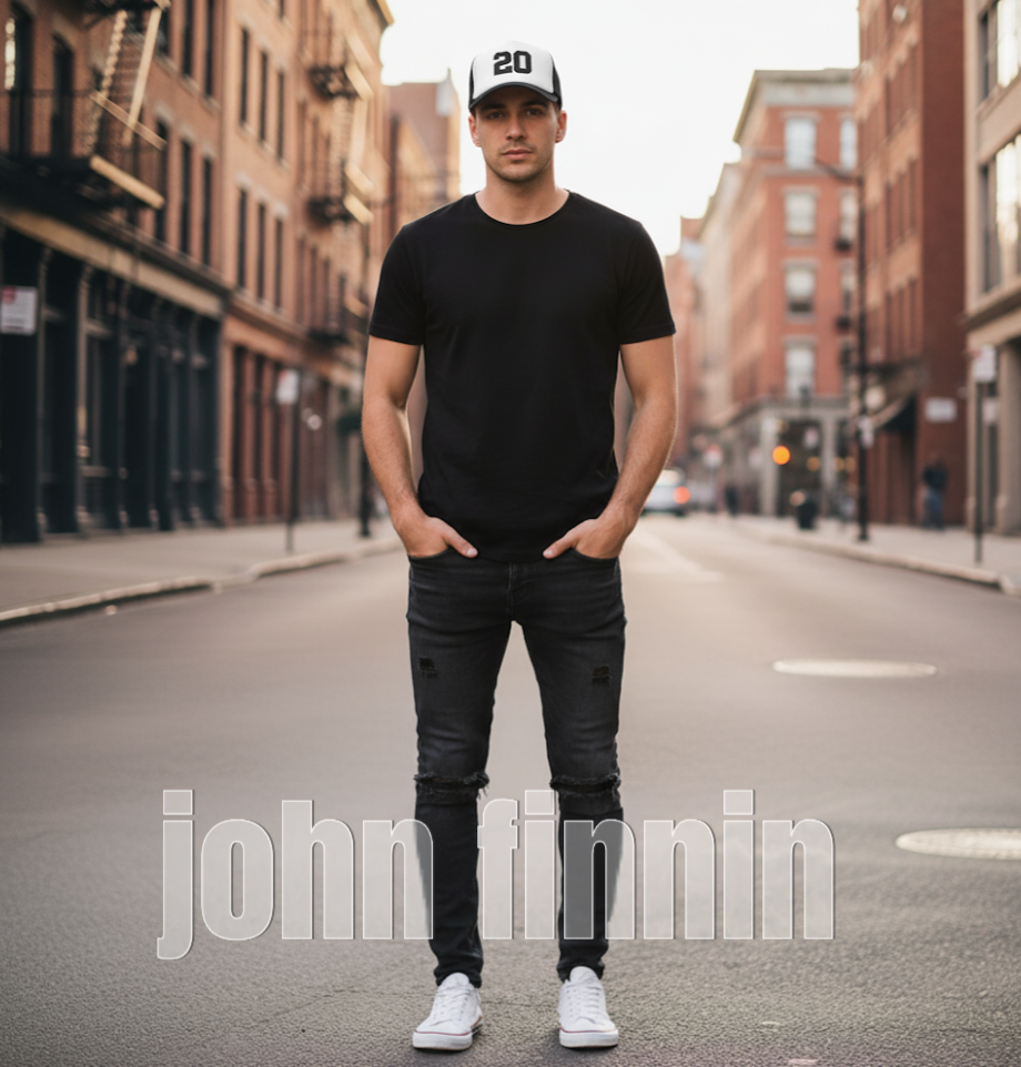 John Finnin Trucker hat polyester high crown logo 20