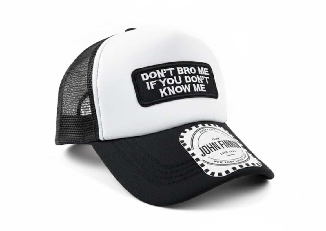 Trucker hat by John finnin high crown
