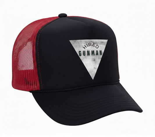 john finnin polyester trucker hat hired gunman