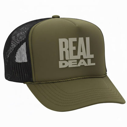John Finnin Trucker hat polyester high crown  Real Deal