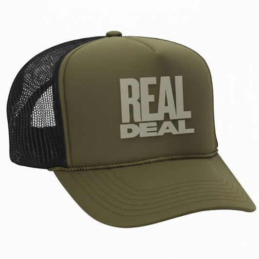 John Finnin Trucker hat polyester high crown  Real Deal