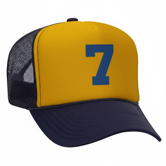 John Finnin Trucker hat polyester high crown