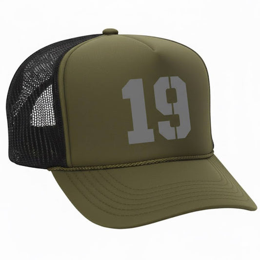 John Finnin Trucker hat polyester high crown
