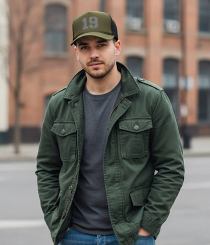 John Finnin Trucker hat polyester high crown