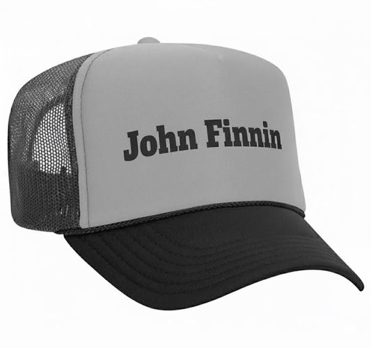 john finnin Trucker hat polyester high crown