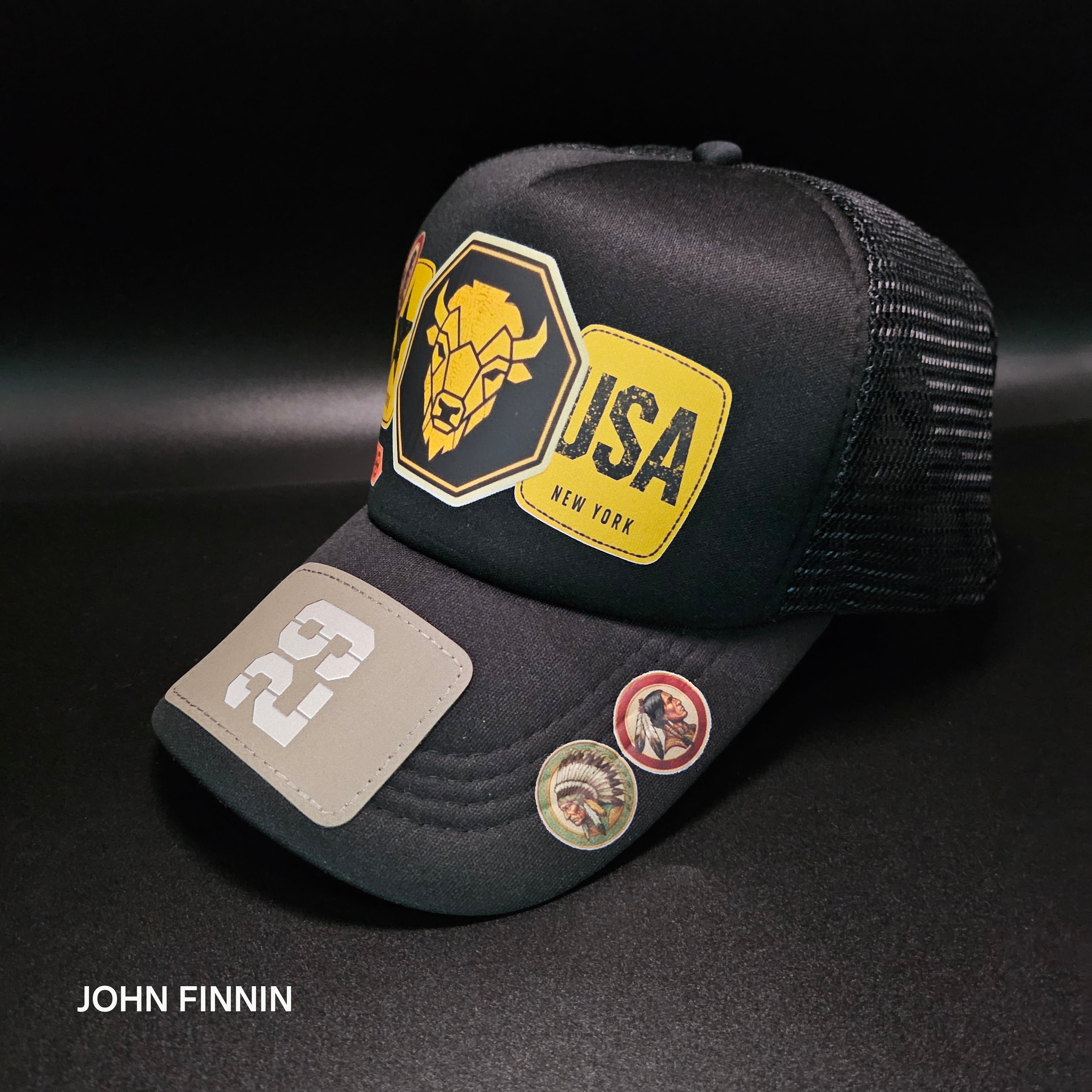 John finnin trucker hat reinforced Hard Brim