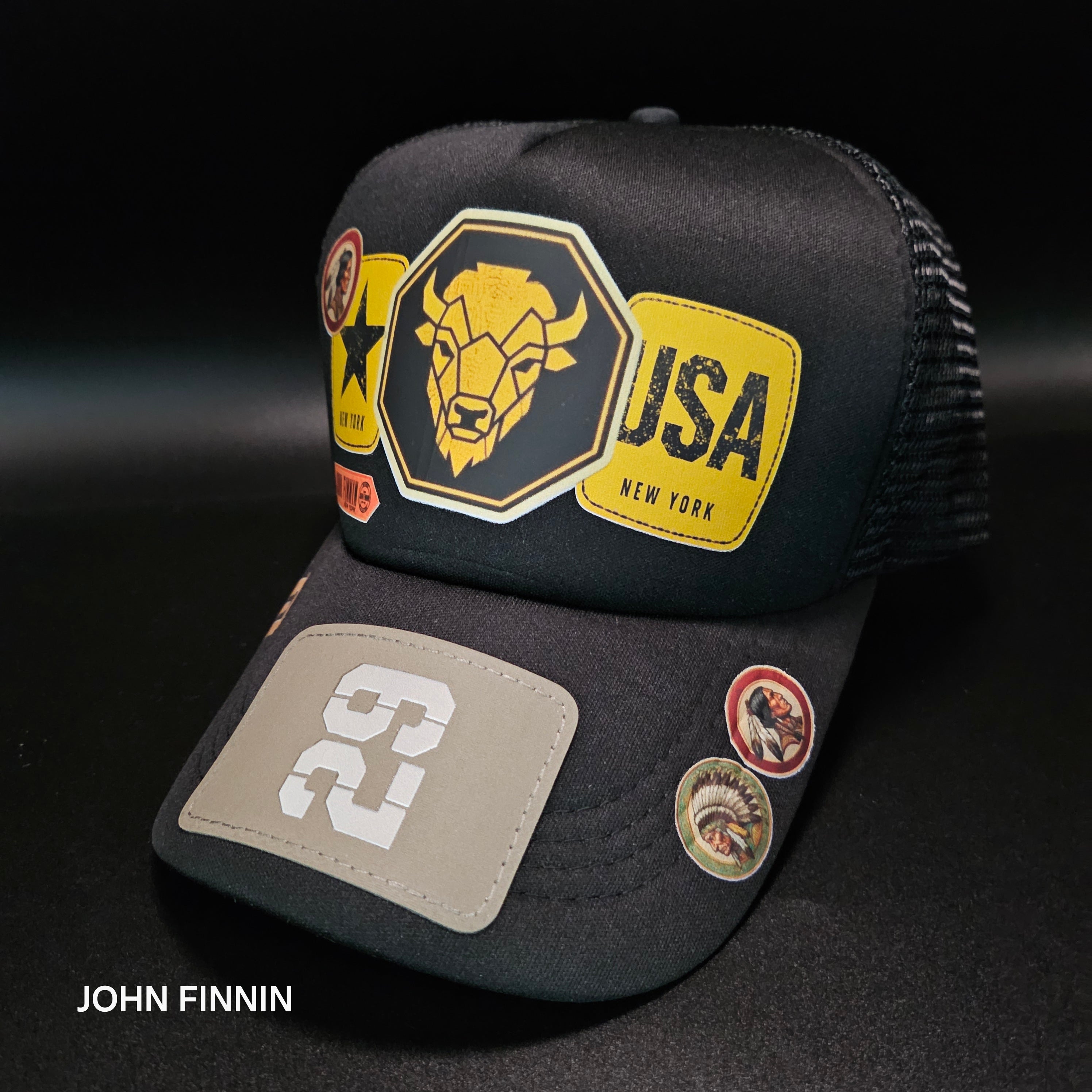 John finnin trucker hat reinforced Hard Brim