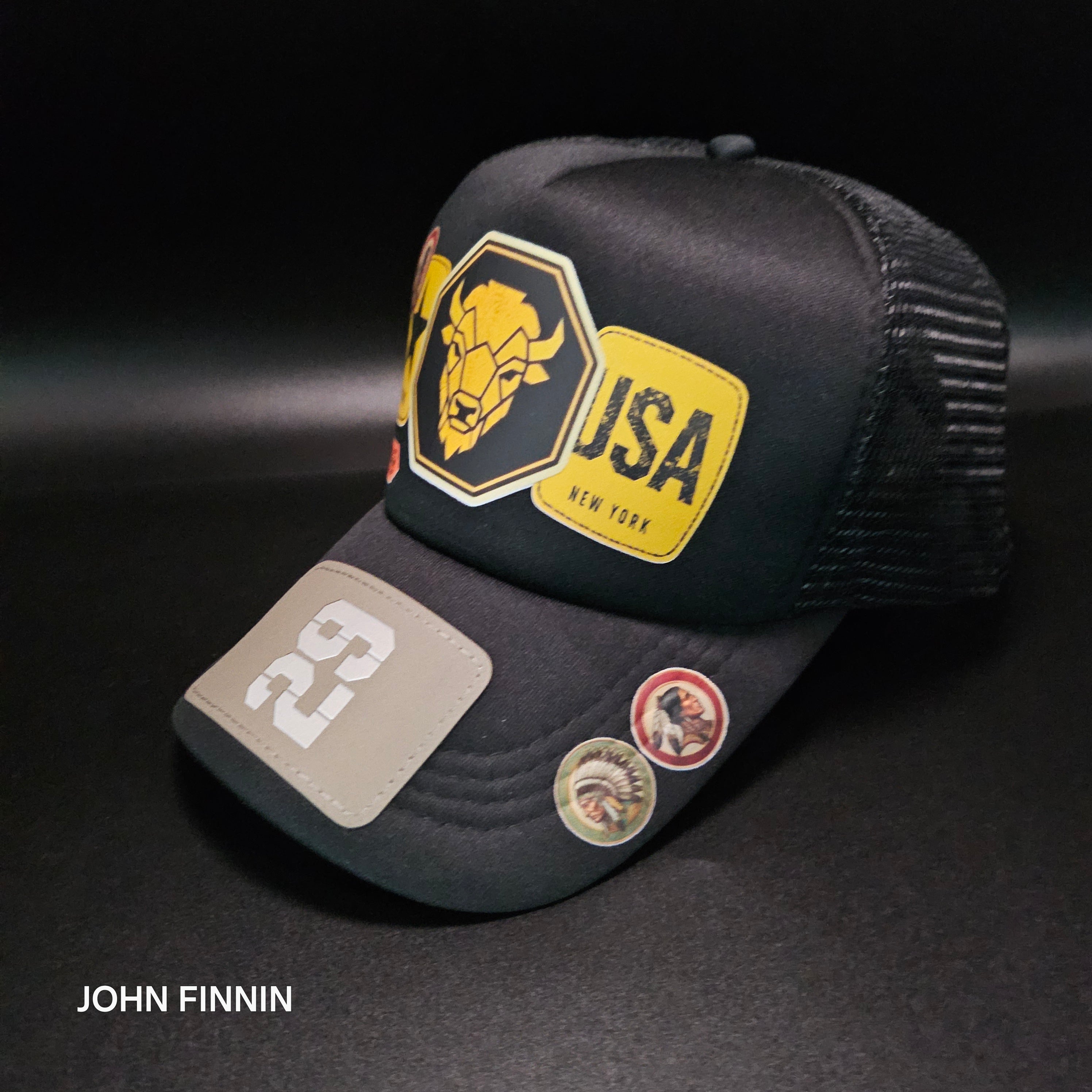 John finnin trucker hat reinforced Hard Brim