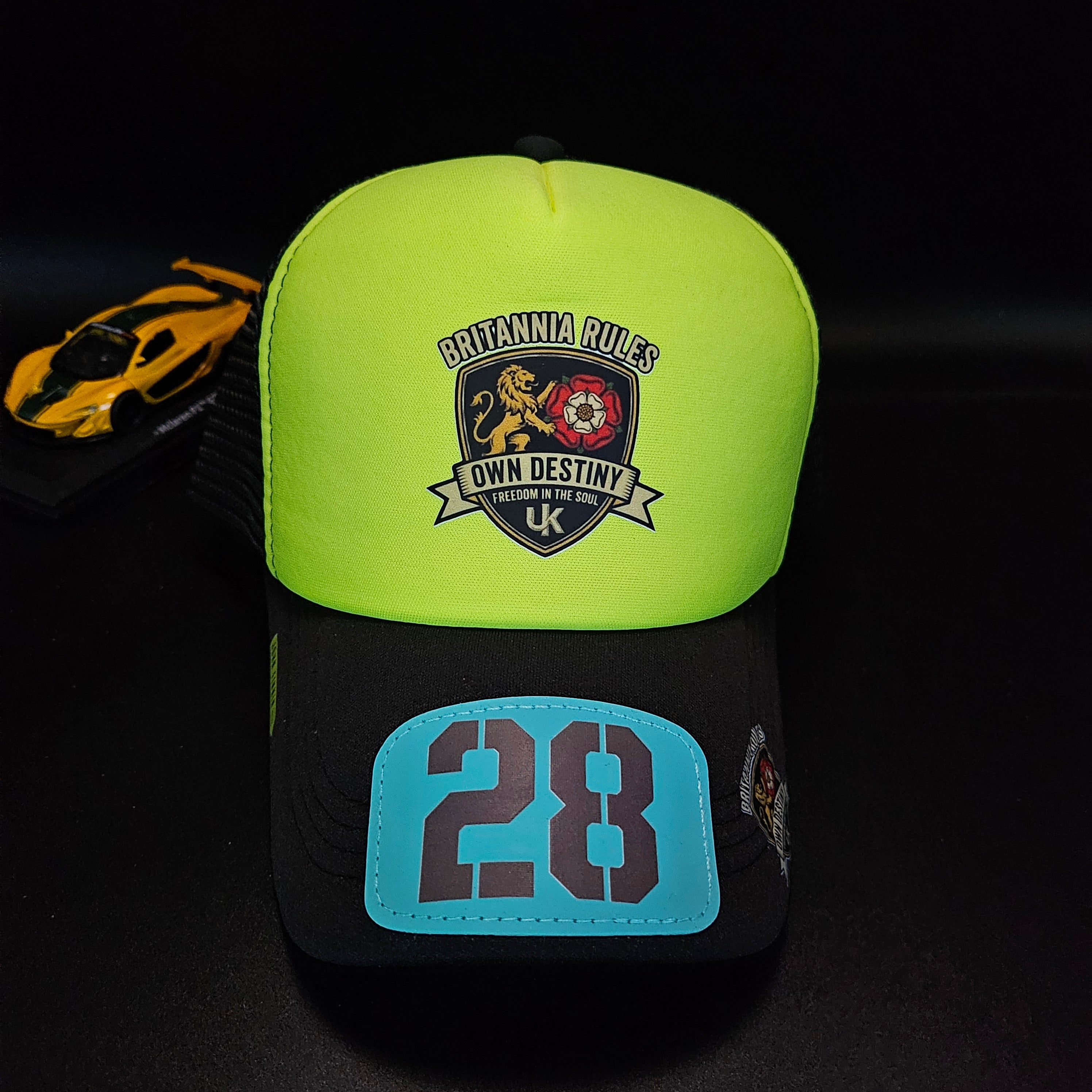 Britannia 28' John finnin trucker hat reinforced Hard Brim