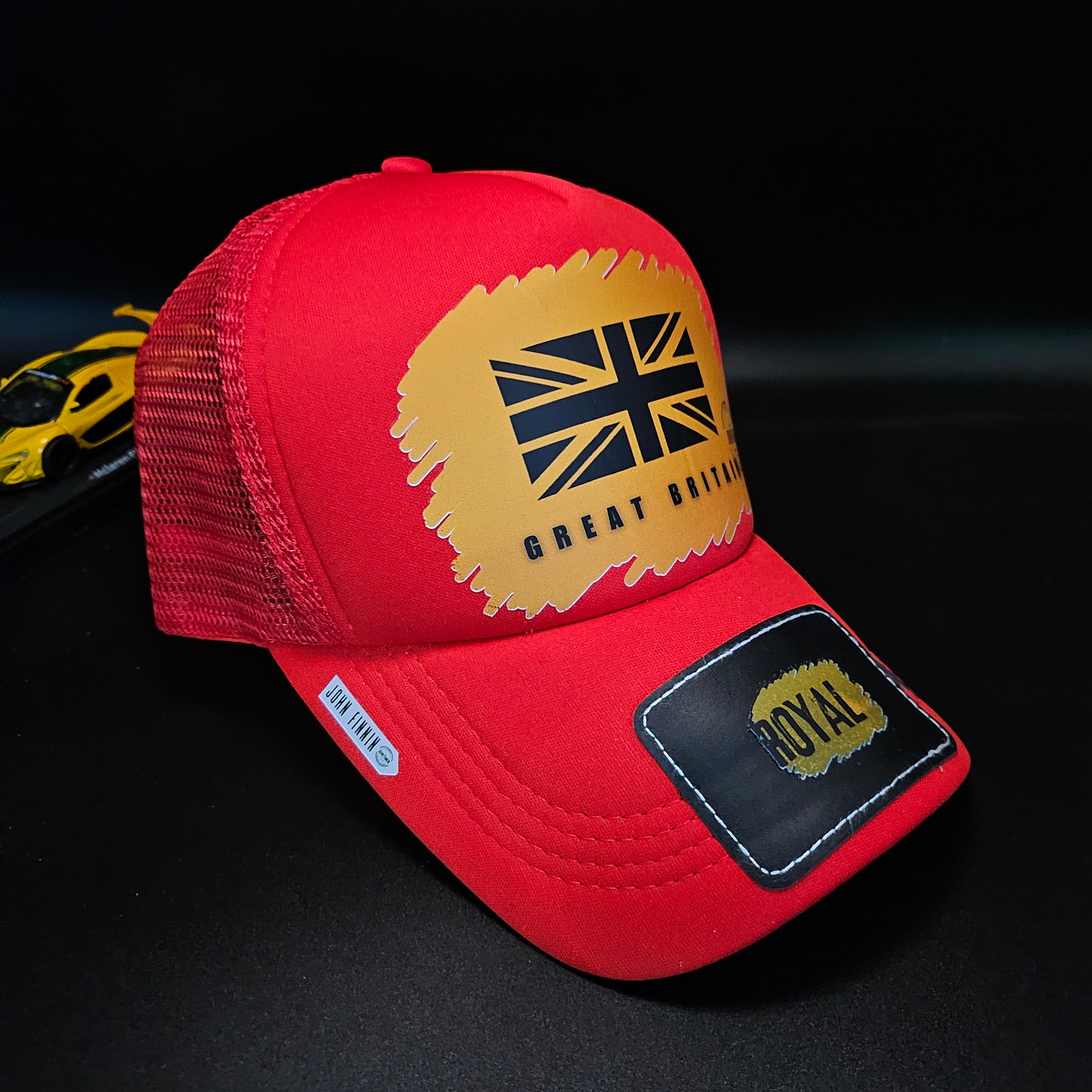 GB Royal' John finnin trucker hat reinforced Hard Brim