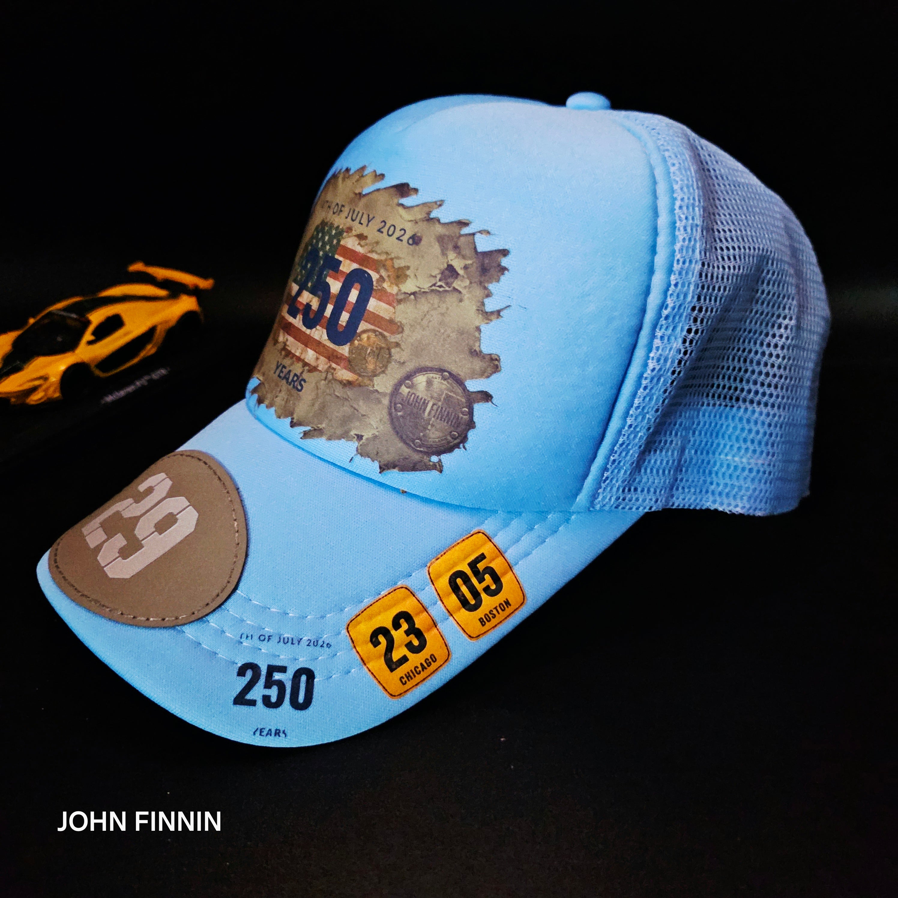 American 250th Anniversary' John finnin trucker
