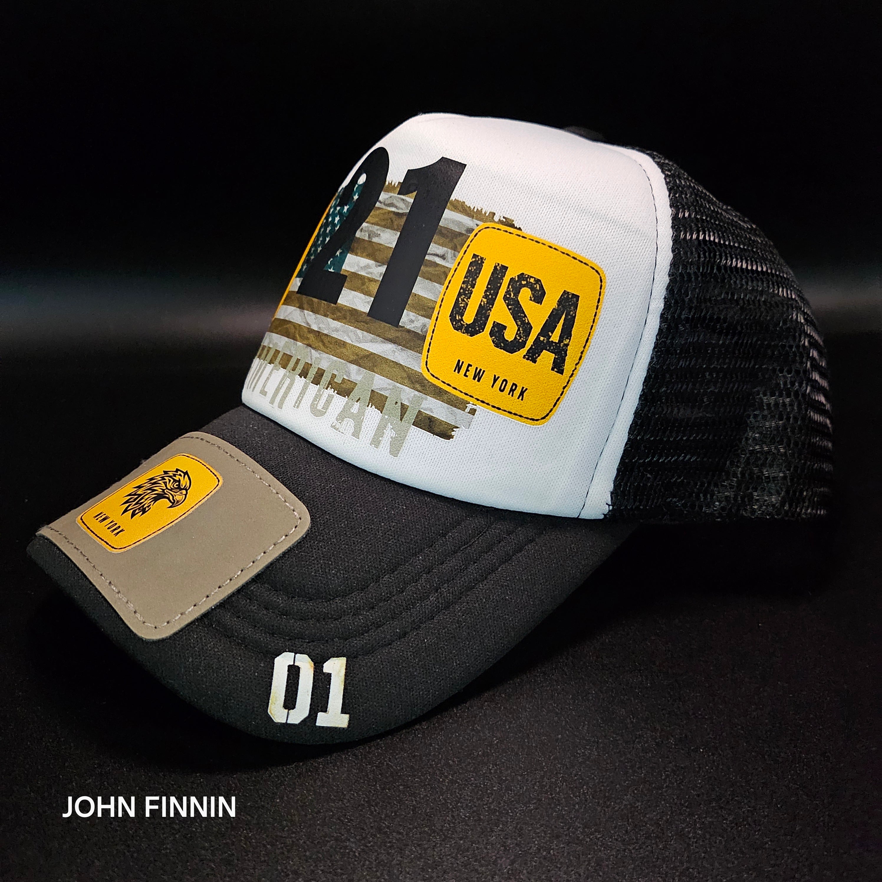 John finnin trucker hat reinforced Hard Brim