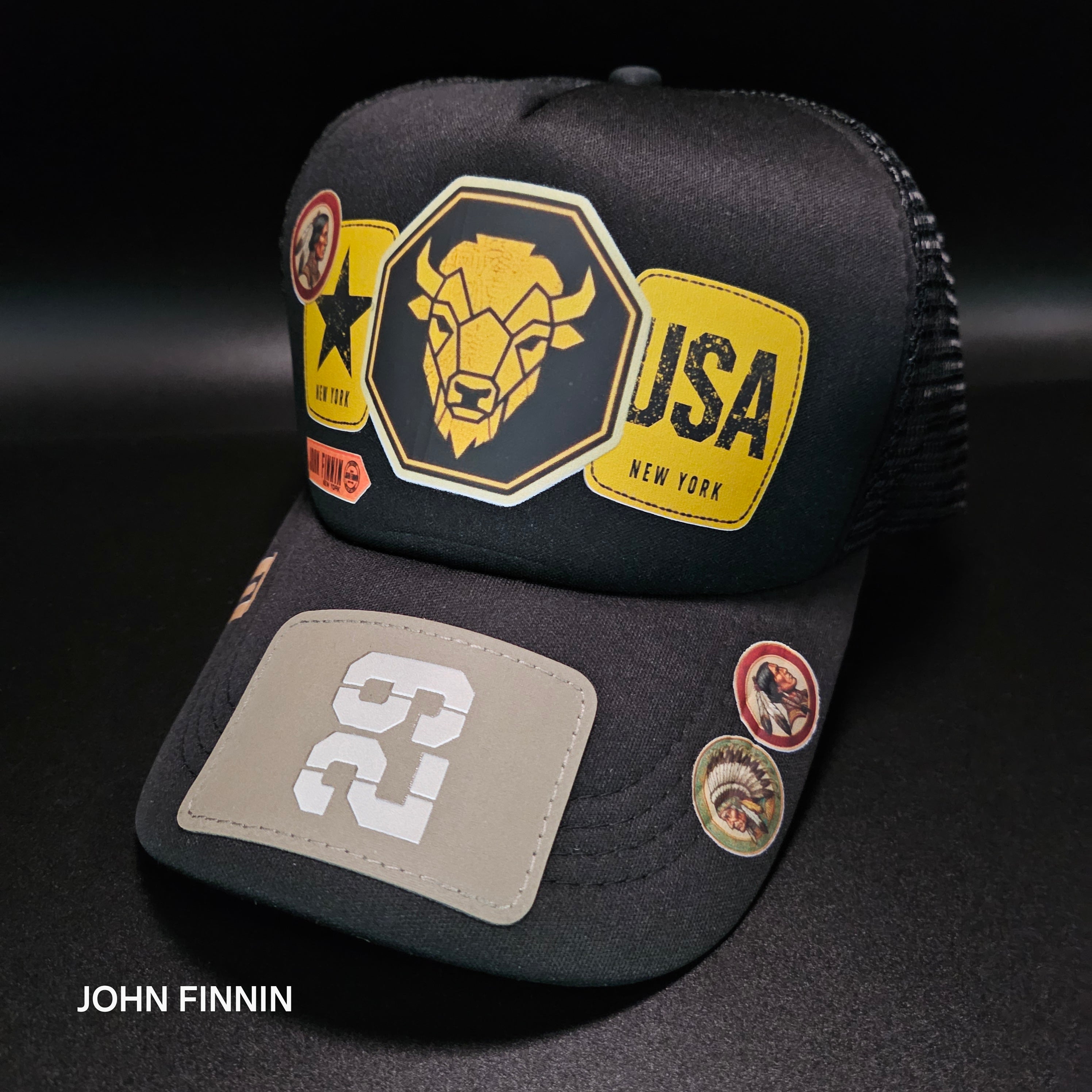 John finnin trucker hat reinforced Hard Brim