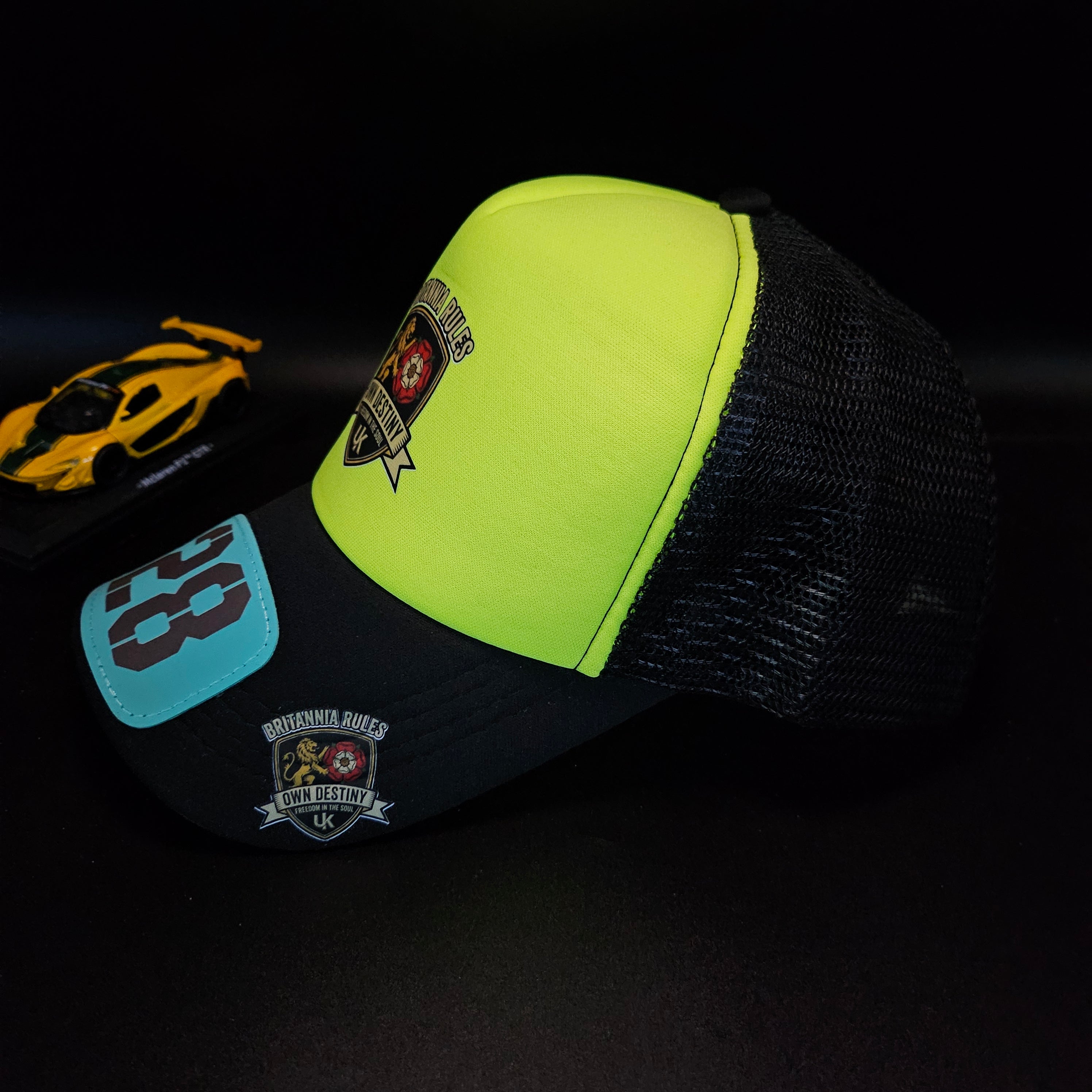 Britannia 28' John finnin trucker hat reinforced Hard Brim