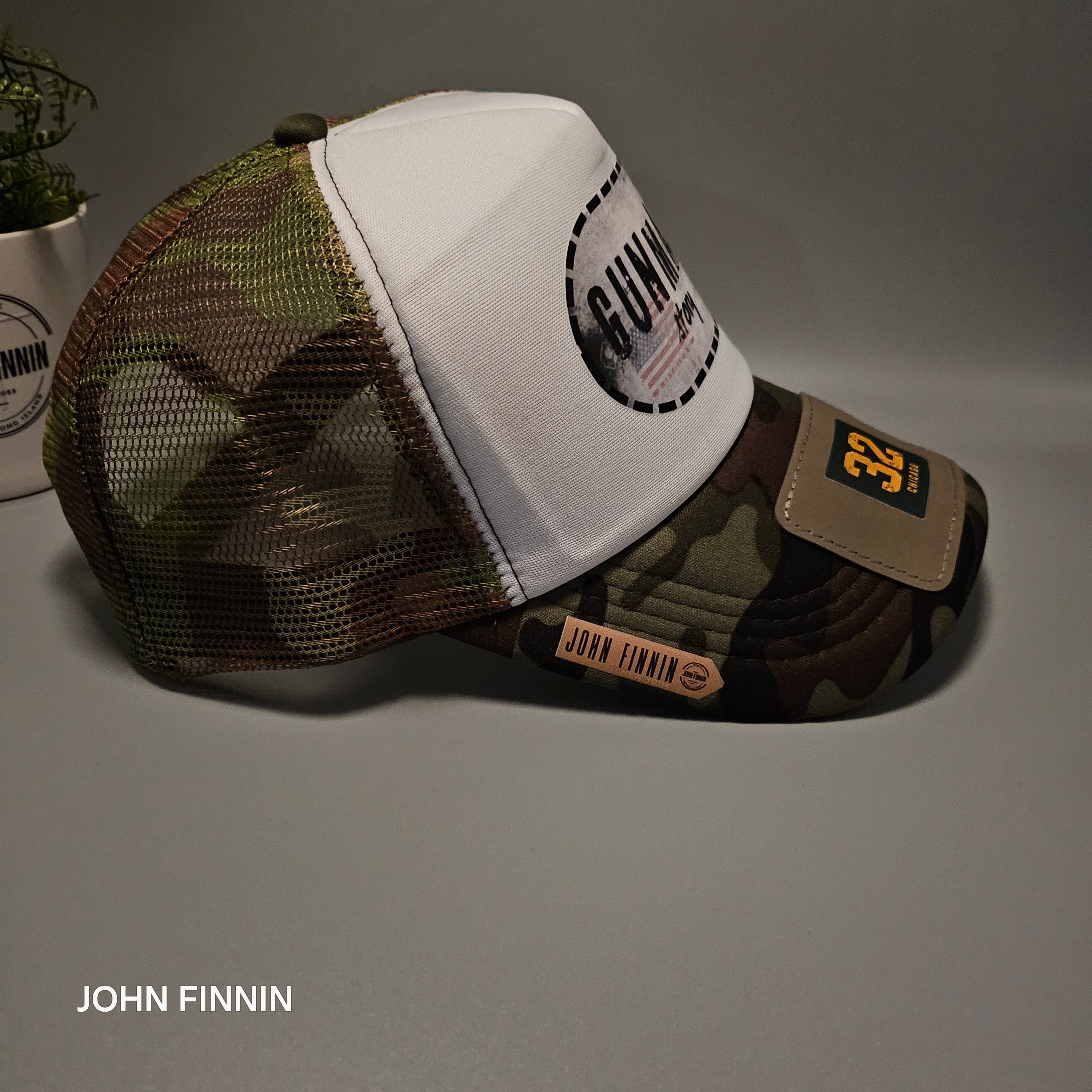 John finnin trucker hat reinforced Hard Brim