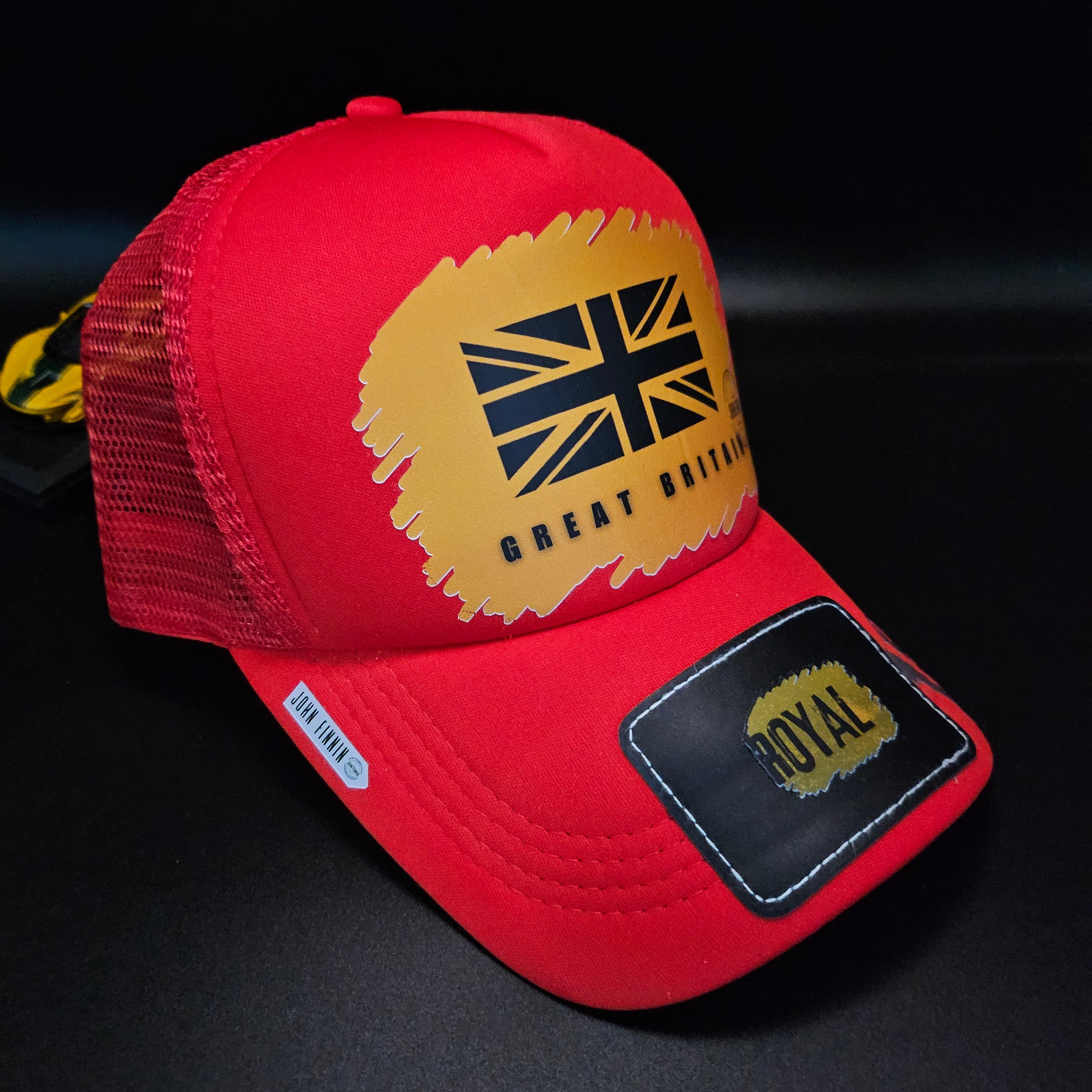 GB Royal' John finnin trucker hat reinforced Hard Brim