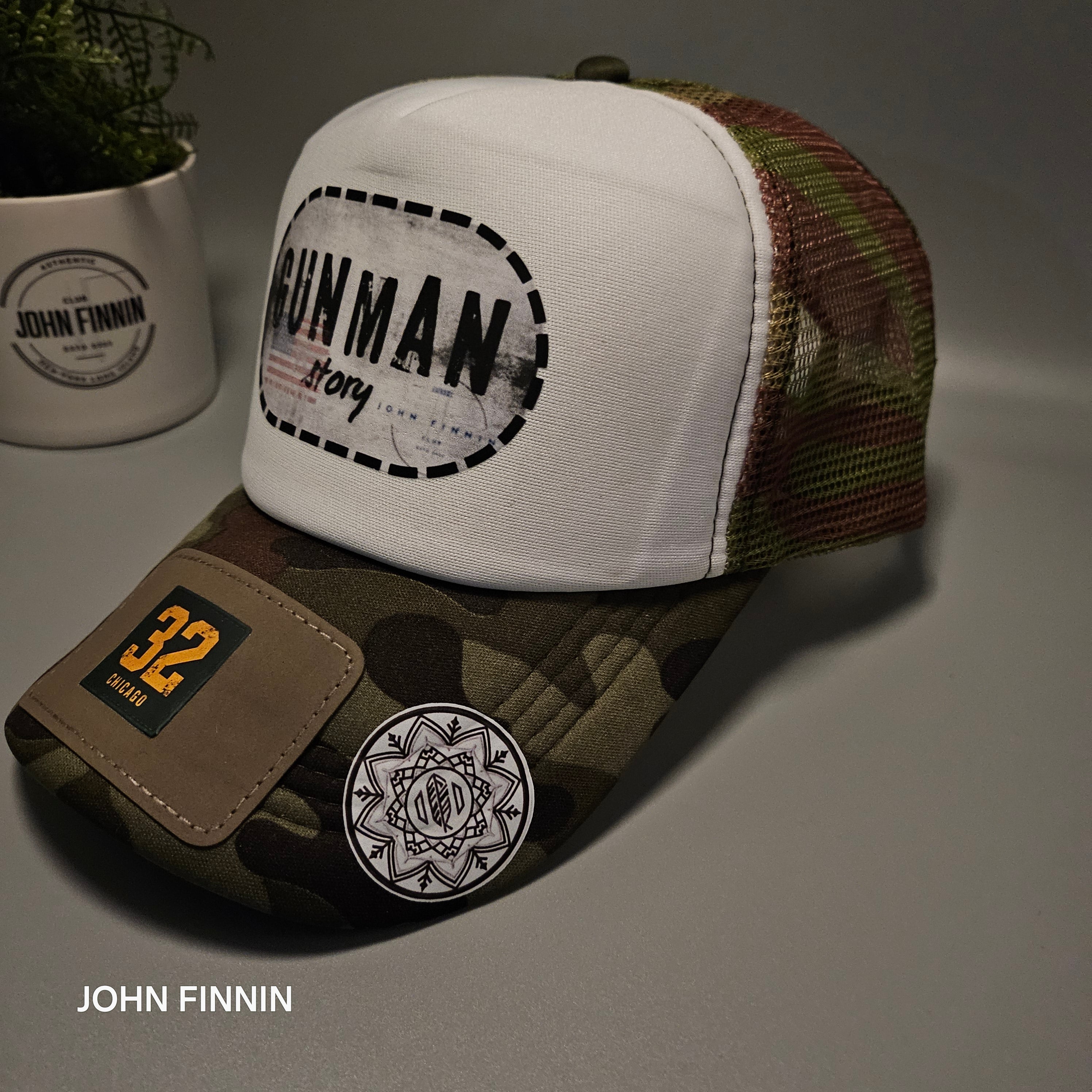 John finnin trucker hat reinforced Hard Brim