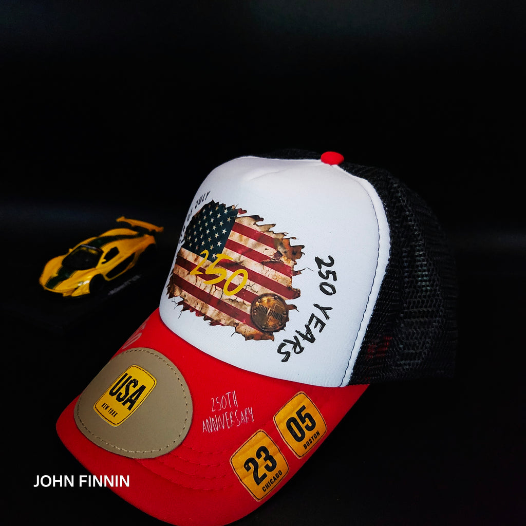 American 250th Anniversary' John finnin trucker