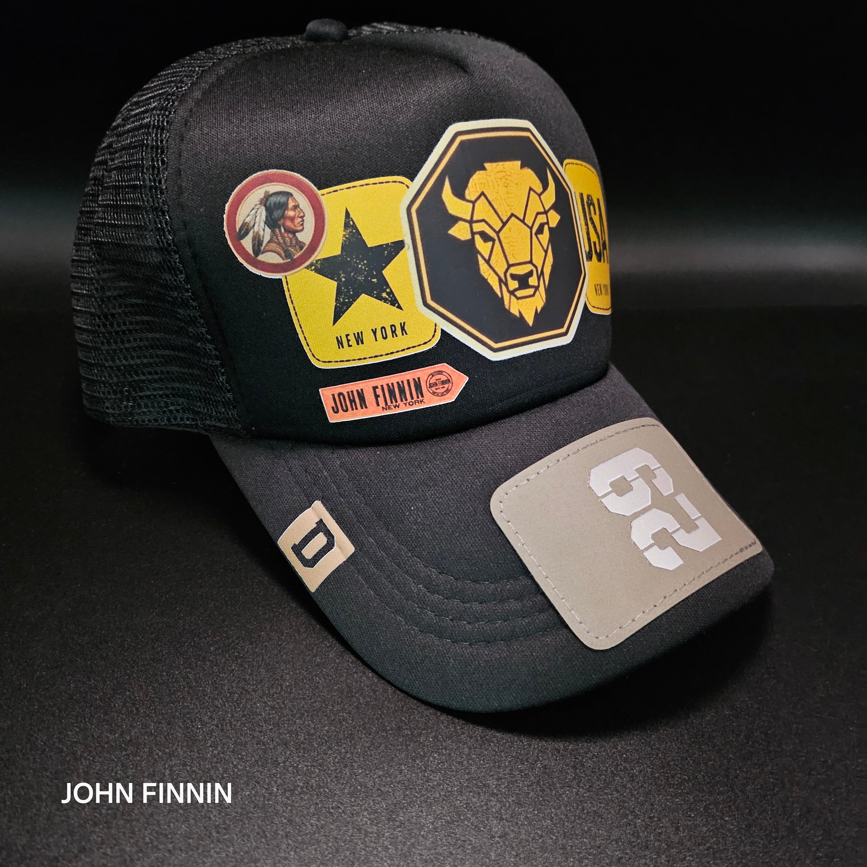 John finnin trucker hat reinforced Hard Brim