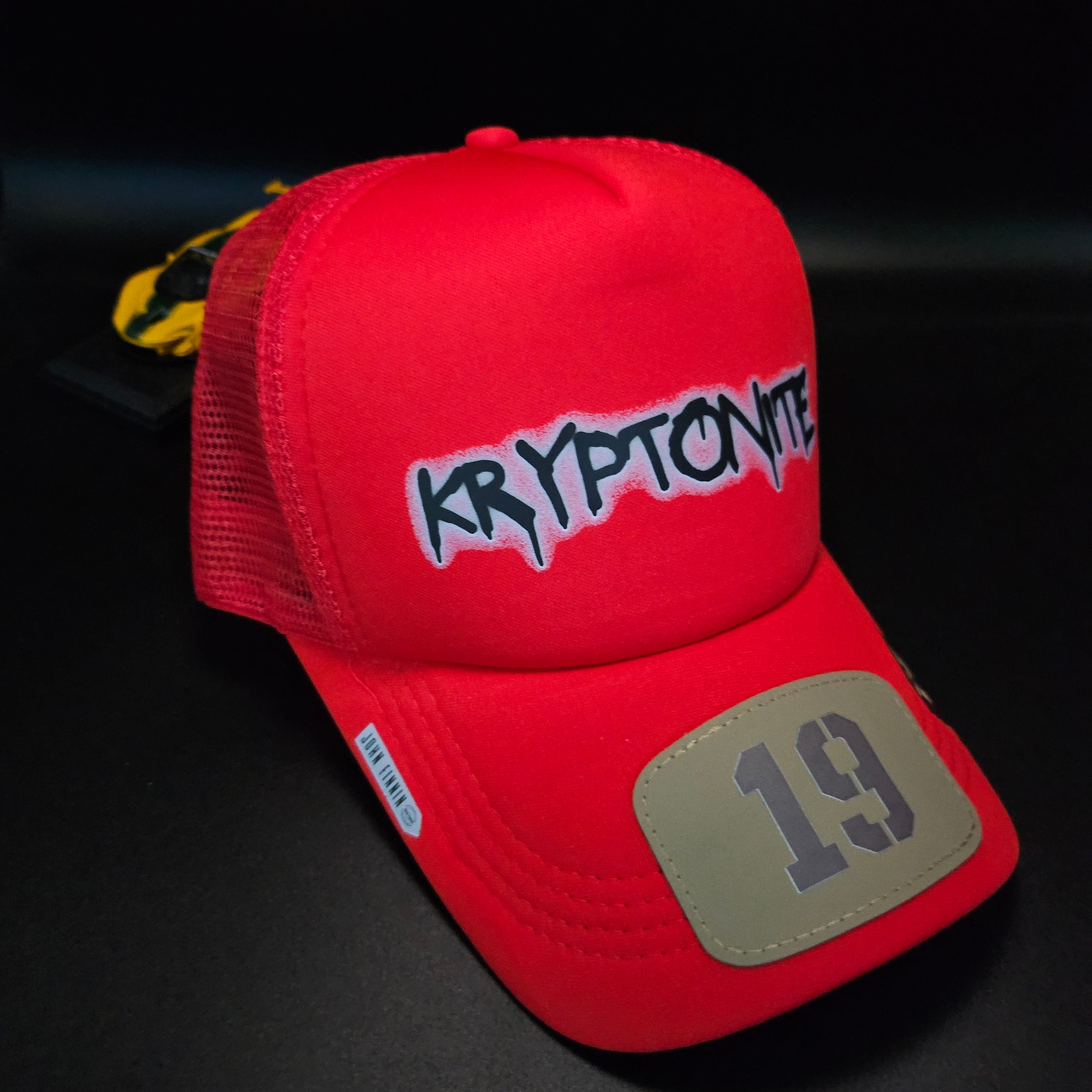 Kryptonite' John finnin trucker hat reinforced Hard Brim