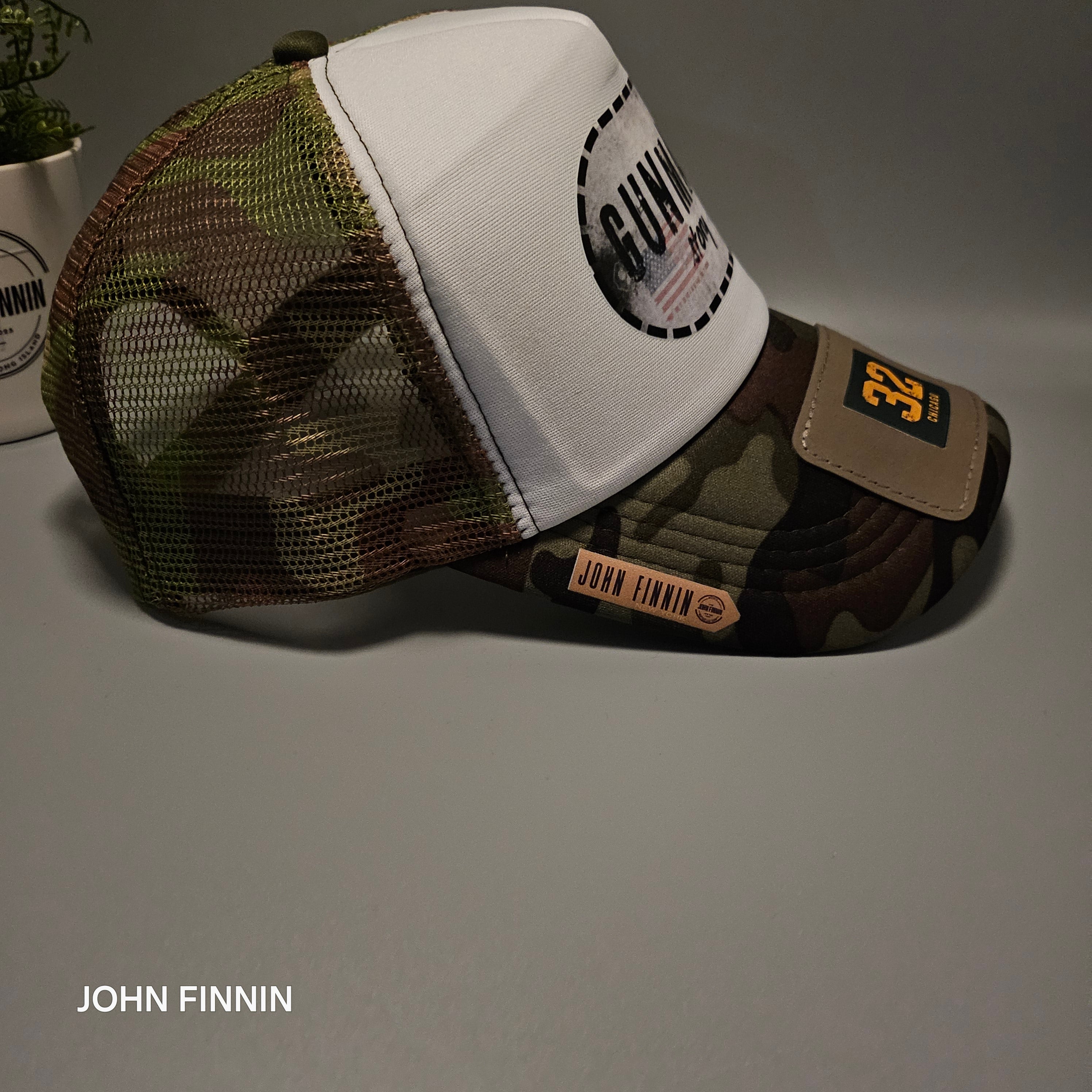 John finnin trucker hat reinforced Hard Brim