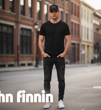 John Finnin Trucker hat polyester high crown